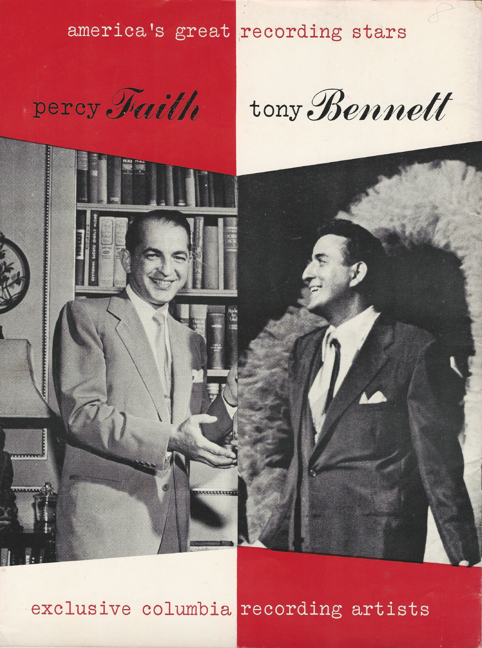 Percy Faith & Tony Bennett concert program